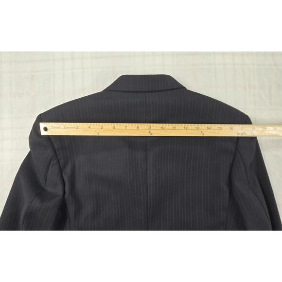 Lanificio Comero Super 100s Perry Ellis Boys Suit Coat Blazer Wool Pinstripe 20R - Picture 4 of 14